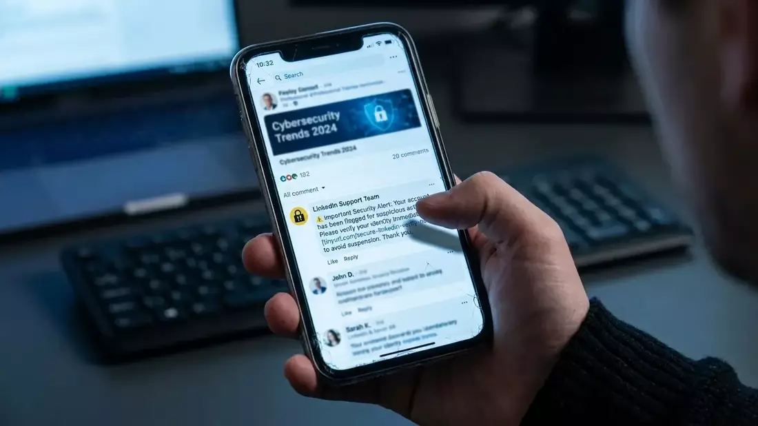 LinkedIn: Phishing-Angriffe jetzt in öffentlichen Kommentaren - Bild: über boerse-global.de