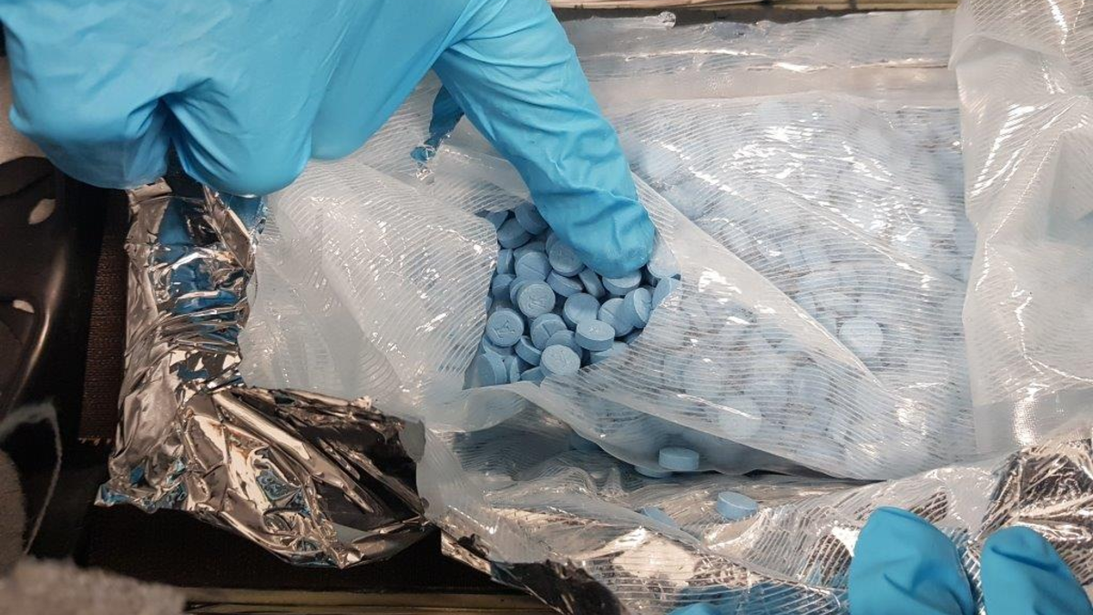 HZA-AC: Amphetaminöl und Ecstasy - Zoll nimmt Drogenkuriere fest / Bei Hückelhoven finden Zollbeamtinnen und Zollbeamte über vier Liter Amphetaminöl und fast zweieinhalb Kilo Ecstasy-Pillen. - Foto: presseportal.de