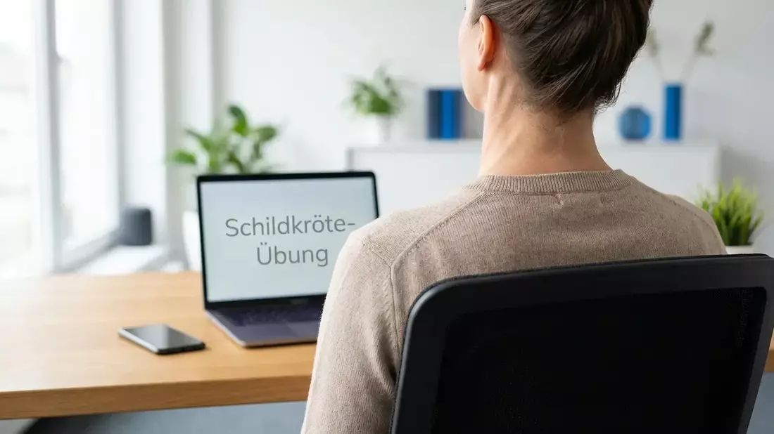 Schildkröte-Übung bekämpft den schmerzhaften Handy-Nacken - Bild: über boerse-global.de