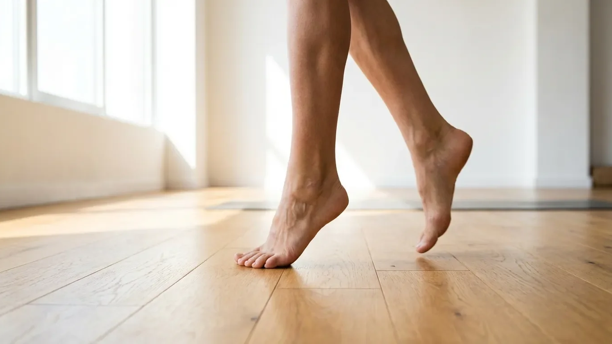 Fersen-Gang: Einfache Übung senkt Sturzrisiko deutlich - Foto: über boerse-global.de