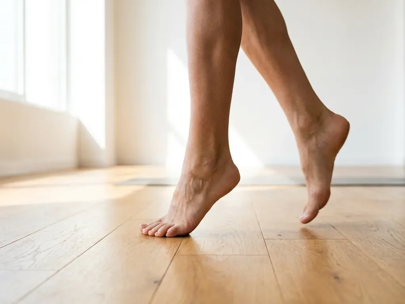 Fersen-Gang: Einfache Übung senkt Sturzrisiko deutlich - Foto: über boerse-global.de