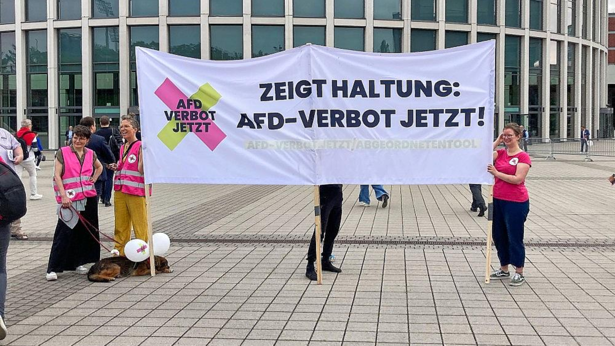 Protest für AfD-Verbot (Archiv) - Foto: via dts Nachrichtenagentur