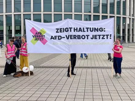 Protest für AfD-Verbot (Archiv) - Foto: via dts Nachrichtenagentur