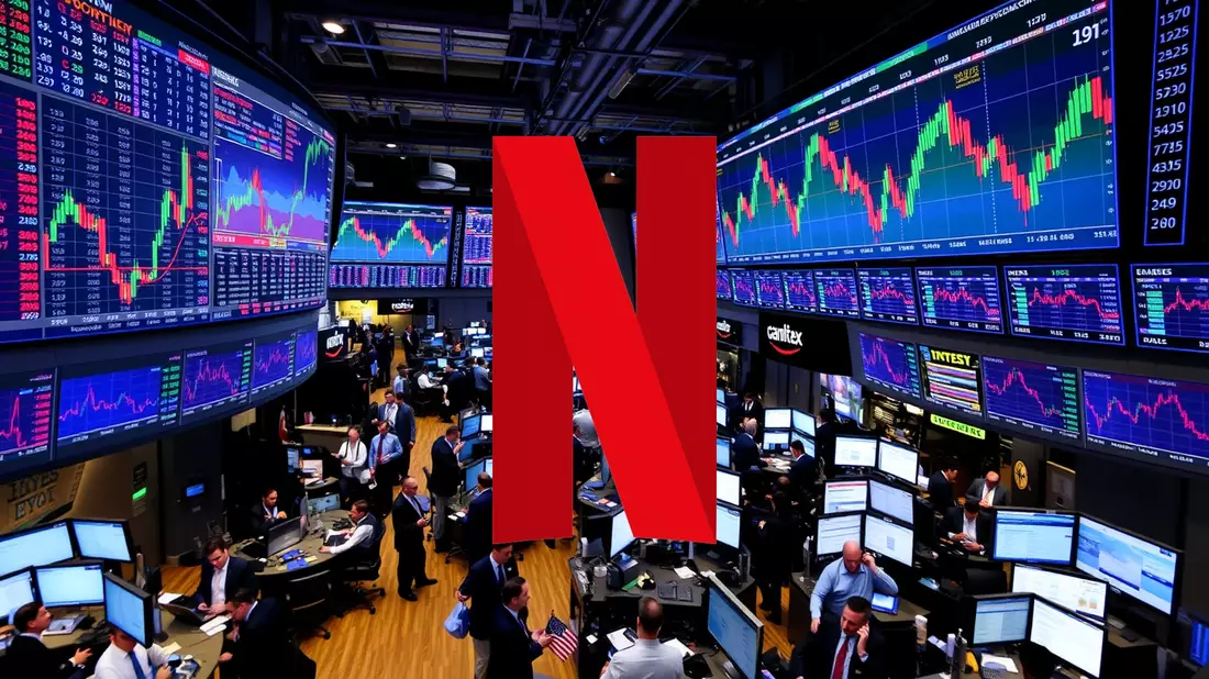 Netflix Shares Under Pressure Amid Acquisition Speculation Illustration mit AI erstellt übermittelt durch boerse-global.de