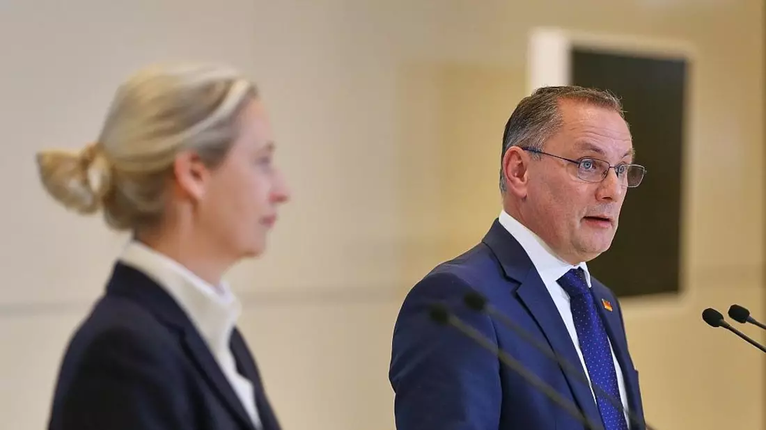 Alice Weidel und Tino Chrupalla (Archiv) - Bild: via dts Nachrichtenagentur