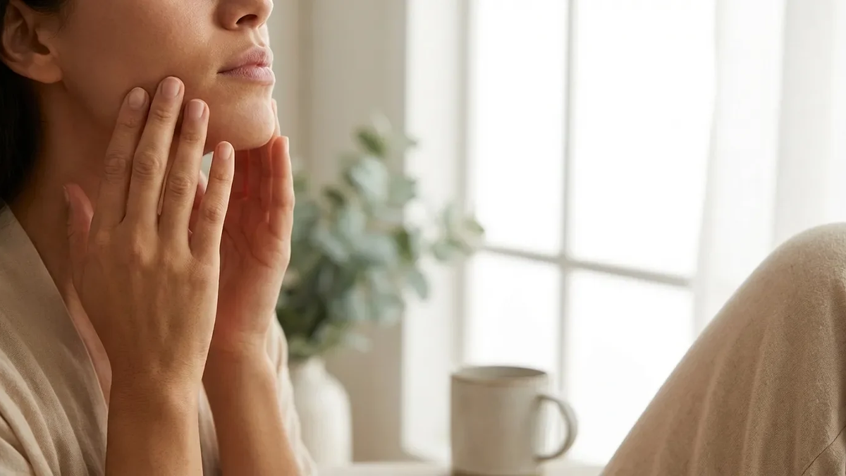 Face-Yoga wird zur Therapie gegen Stress-Kiefer - Foto: über boerse-global.de