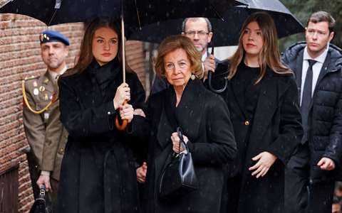 Die spanische Königsfamilie hat bei einer Trauerfeier Abschied von Irene von Griechenland, der Schwester der spanischen Altkönigin Sofía, genommen.  - Foto: José Ruiz/EUROPA PRESS/dpa
