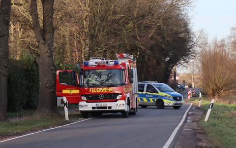 FW Gangelt: Zwei Verletzte bei Motorradunfall - Foto: presseportal.de