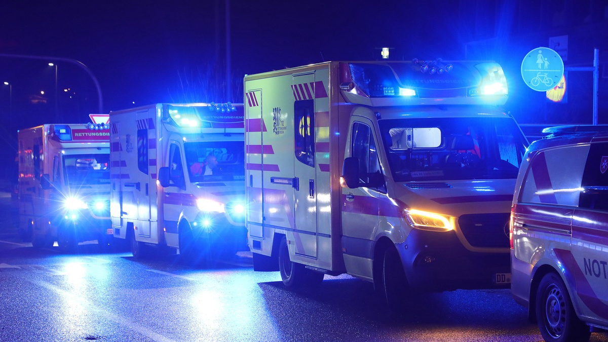 FW Dresden: Erneuter Einsatz von Feuerwehr und Rettungsdienst nach Reizstofffreisetzung - Foto: presseportal.de