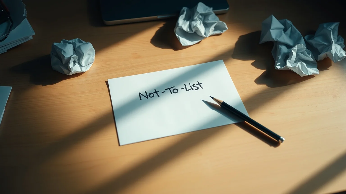 Not-To-Do-Liste: Warum bewusstes Weglassen produktiver macht - Foto: über boerse-global.de
