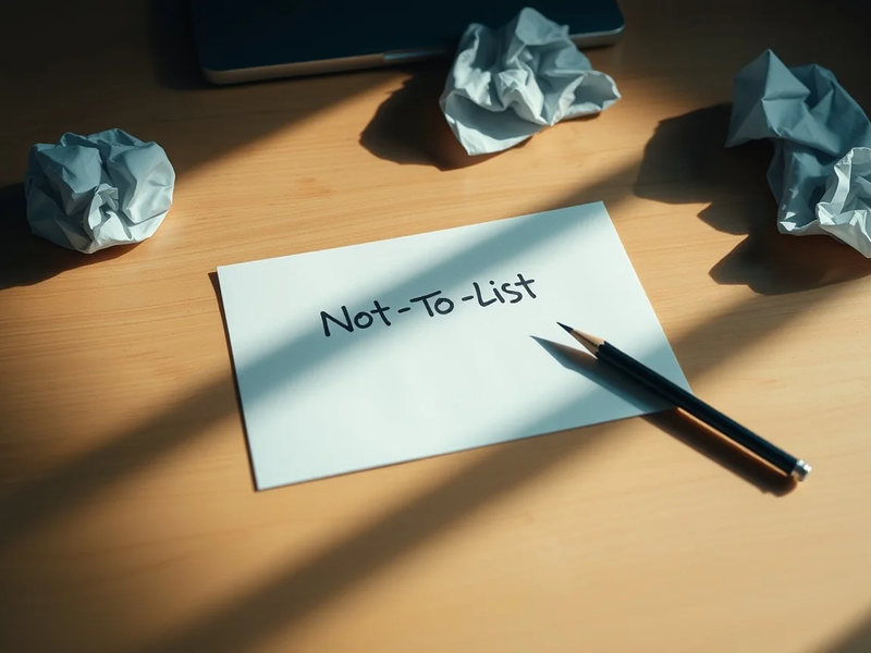 Not-To-Do-Liste: Warum bewusstes Weglassen produktiver macht - Foto: über boerse-global.de