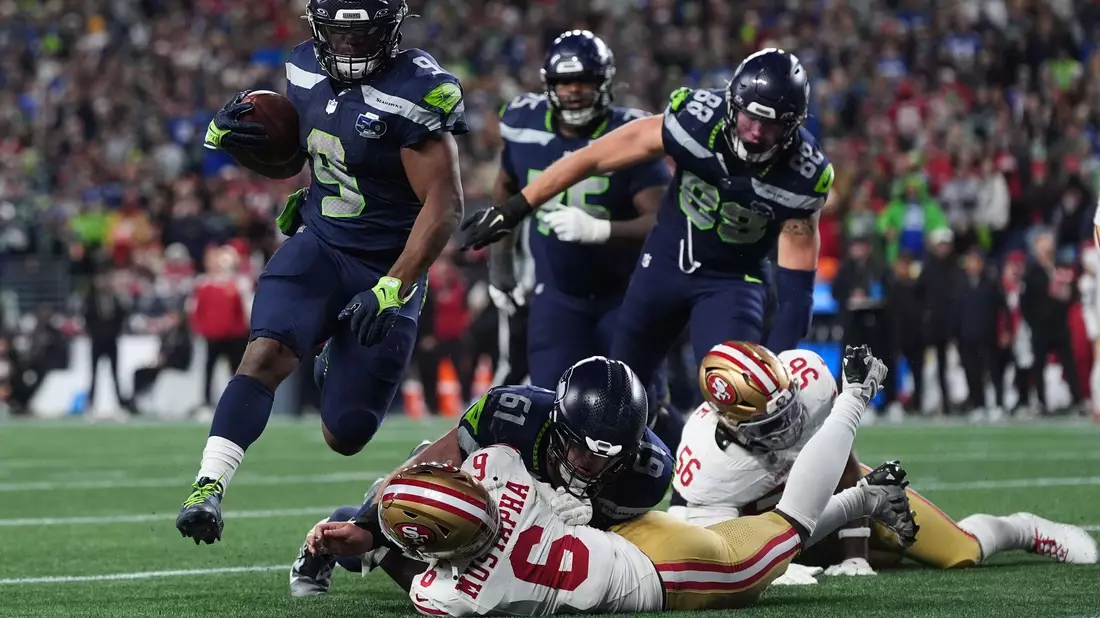 Drei Touchdowns für Kenneth Walker III (9). - Bild: Lindsey Wasson/AP/dpa