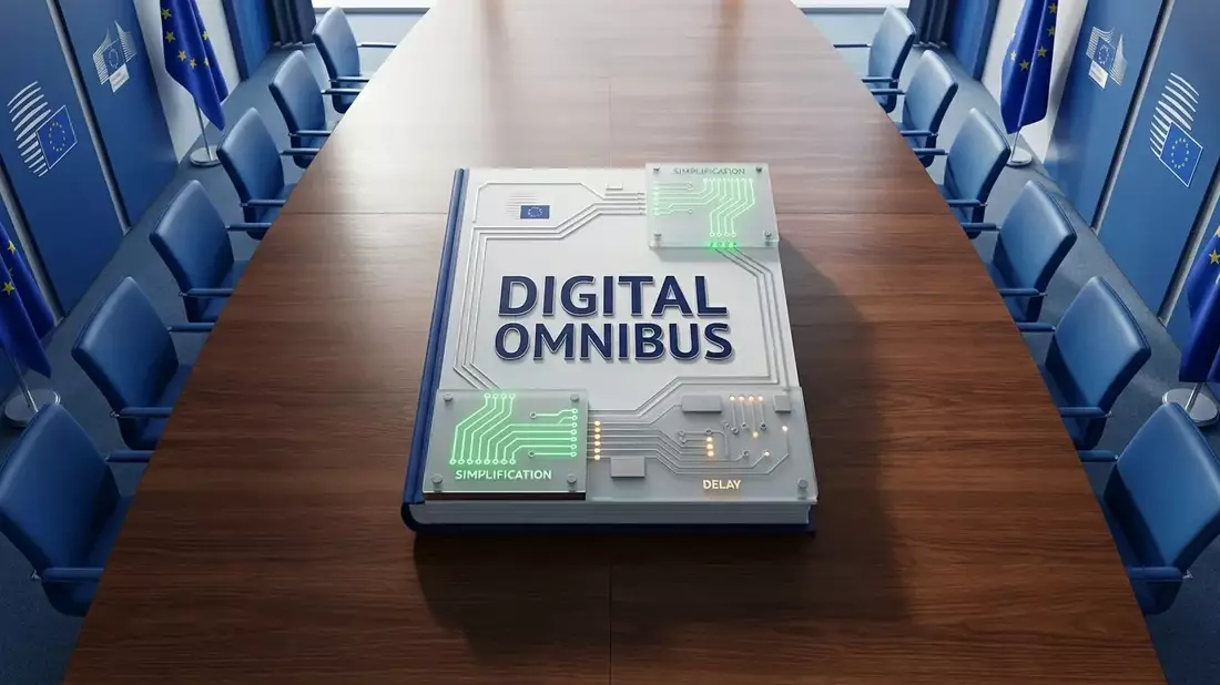 Digital Omnibus: EU-Kommission will Bürokratie für Tech-Firmen abbauen Illustration mit AI erstellt übermittelt durch boerse-global.de