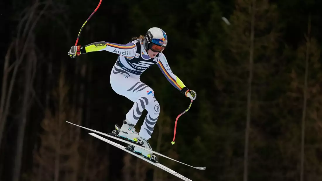 Vierter Sieg der Karriere, zweiter der Saison: Emma Aicher ist obenauf. - Bild: Giovanni Auletta/AP/dpa
