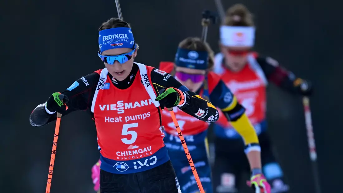  Franziska Preuß (vorn) ist noch nicht in Bestform. - Bild: Sven Hoppe/dpa