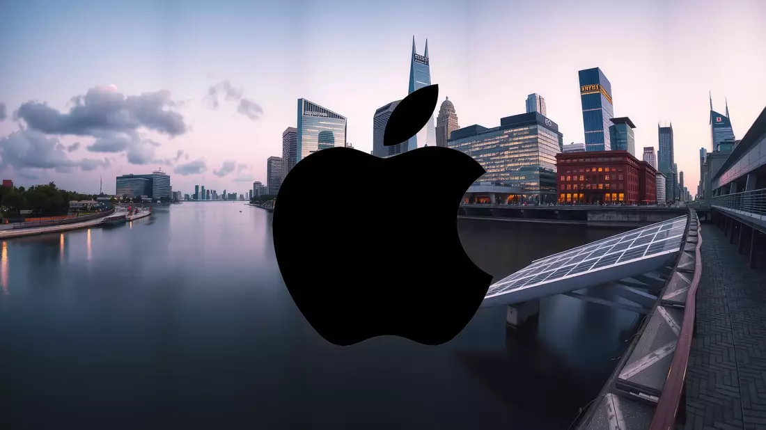 La acción de Apple enfrenta un frente doble de desafíos Illustration mit AI erstellt übermittelt durch boerse-global.de