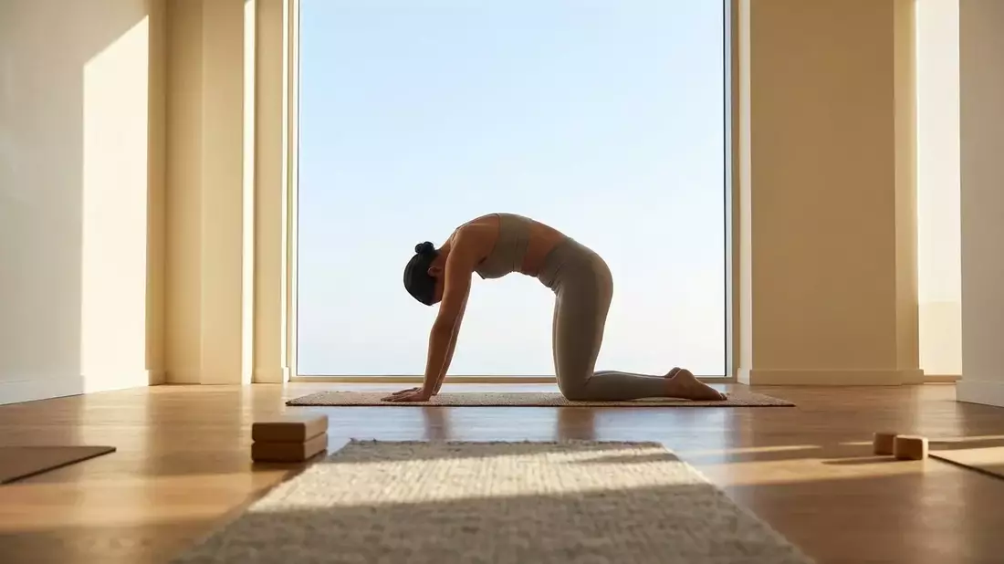 Katze-Kuh: Die Yoga-Übung für einen starken Rücken - Bild: über boerse-global.de
