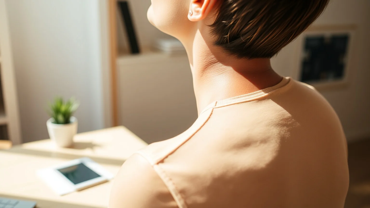 Handy-Nacken: Eine Minute Übung stoppt die Schmerzen - Foto: über boerse-global.de