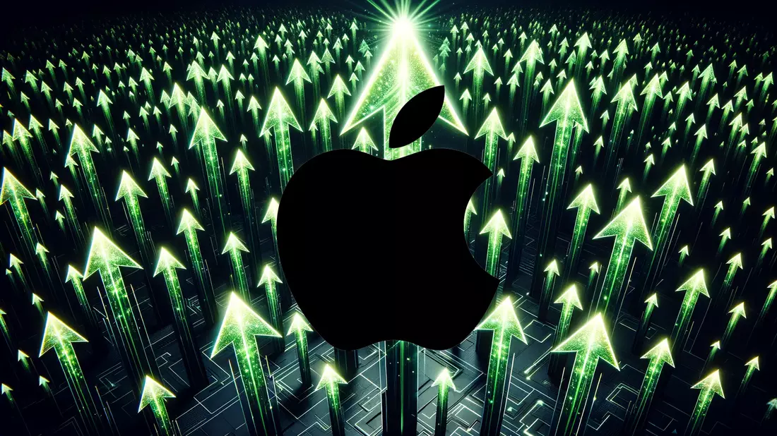 La acción de Apple en un día sin operaciones Illustration mit AI erstellt übermittelt durch boerse-global.de
