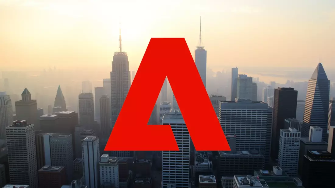 Adobe Shares Slide to Multi-Year Low Amid Analyst Downgrades Illustration mit AI erstellt übermittelt durch boerse-global.de