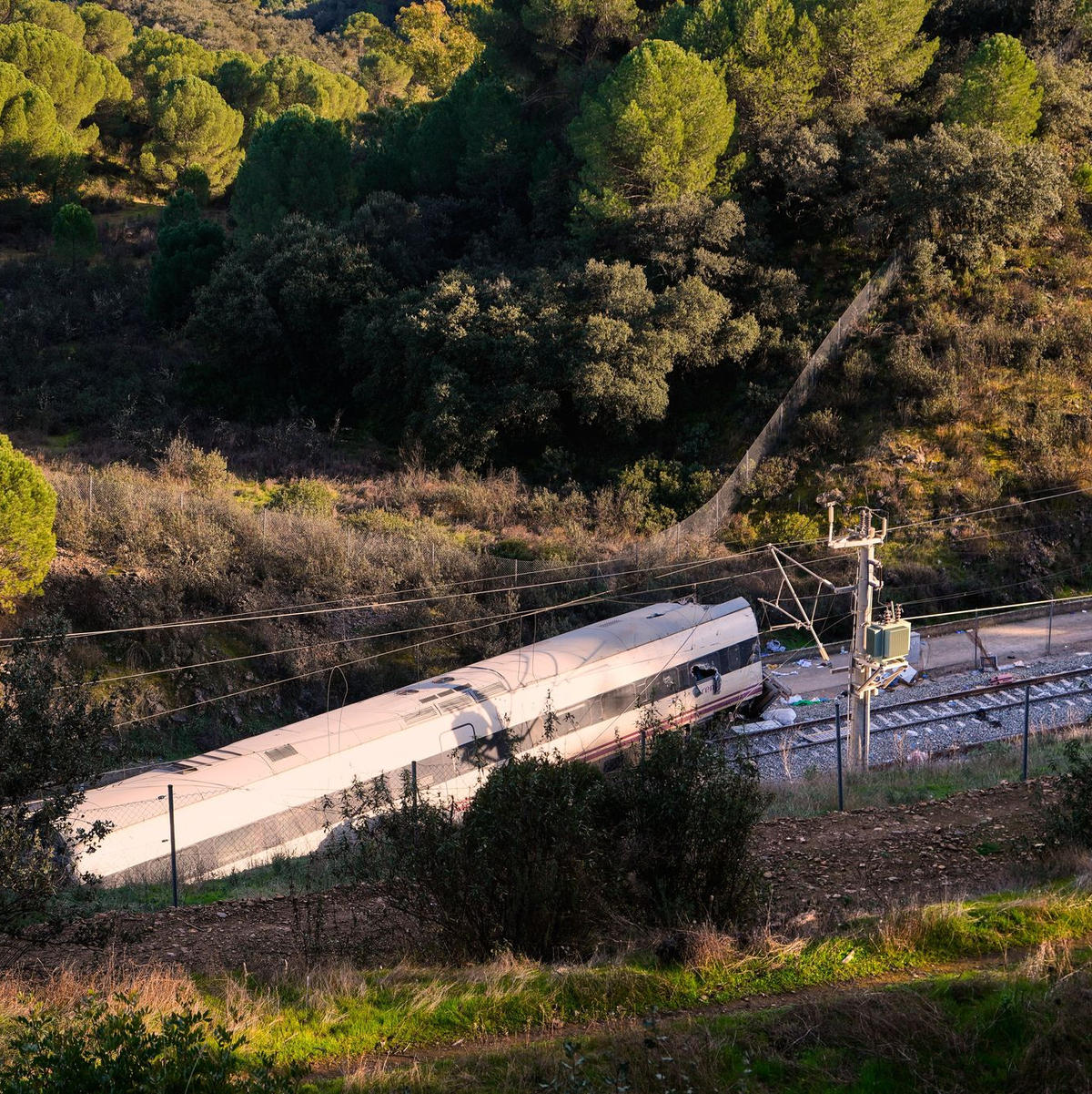 «Alle Hypothesen sind offen», sagte Verkehrsminister Óscar Puente zur Ursache. - Foto: Manu Fernandez/AP/dpa