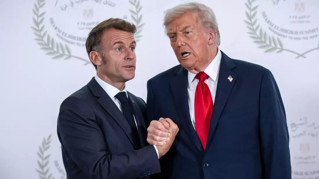 Trump droht: Sollte Frankreich dem «Friedensrat» nicht beitreten, könnte es hohe Zölle geben. (Archivbild) - Bild: Michael Kappeler/dpa