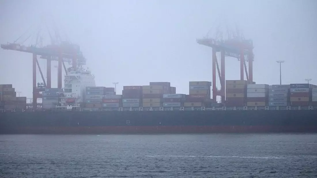 Containerschiff in Wilhelmshaven (Archiv) - Bild: via dts Nachrichtenagentur