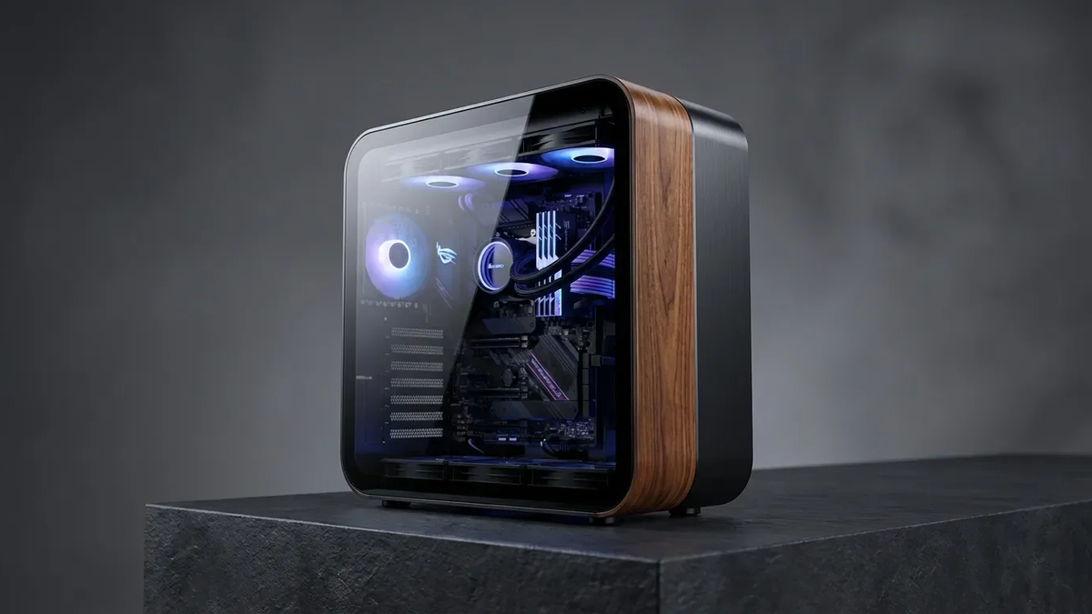 Jonsbo TK-4: Premium-Gehäuse mit Panorama-Glas und Holzoptik - Foto: über boerse-global.de