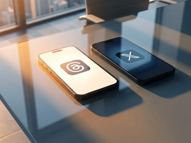 Threads überholt X bei täglicher Handy-Nutzung weltweit - Foto: über boerse-global.de