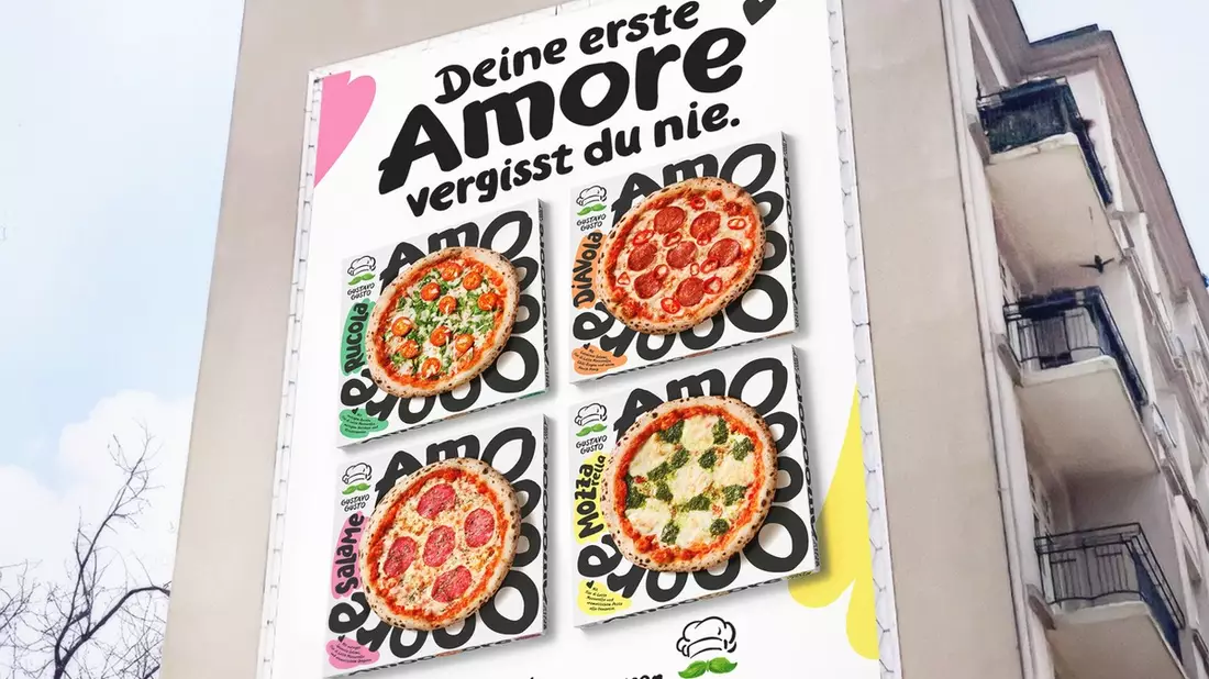 Emotionen pur: Gustavo Gusto launcht Kampagne DEINE ERSTE AMORE VERGISST DU NIE. zur neuen Pizza-Range Amore - Bild: presseportal.de