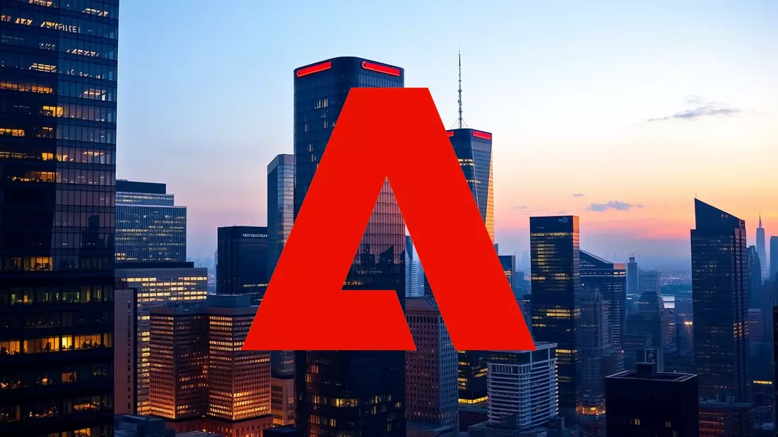 Adobe Shares Face Mounting Skepticism as Analysts Scale Back Targets Illustration mit AI erstellt übermittelt durch boerse-global.de