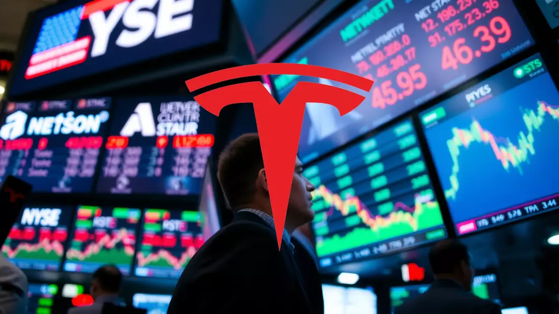 Tesla se enfrenta a un momento decisivo con sus resultados trimestrales Illustration mit AI erstellt übermittelt durch boerse-global.de