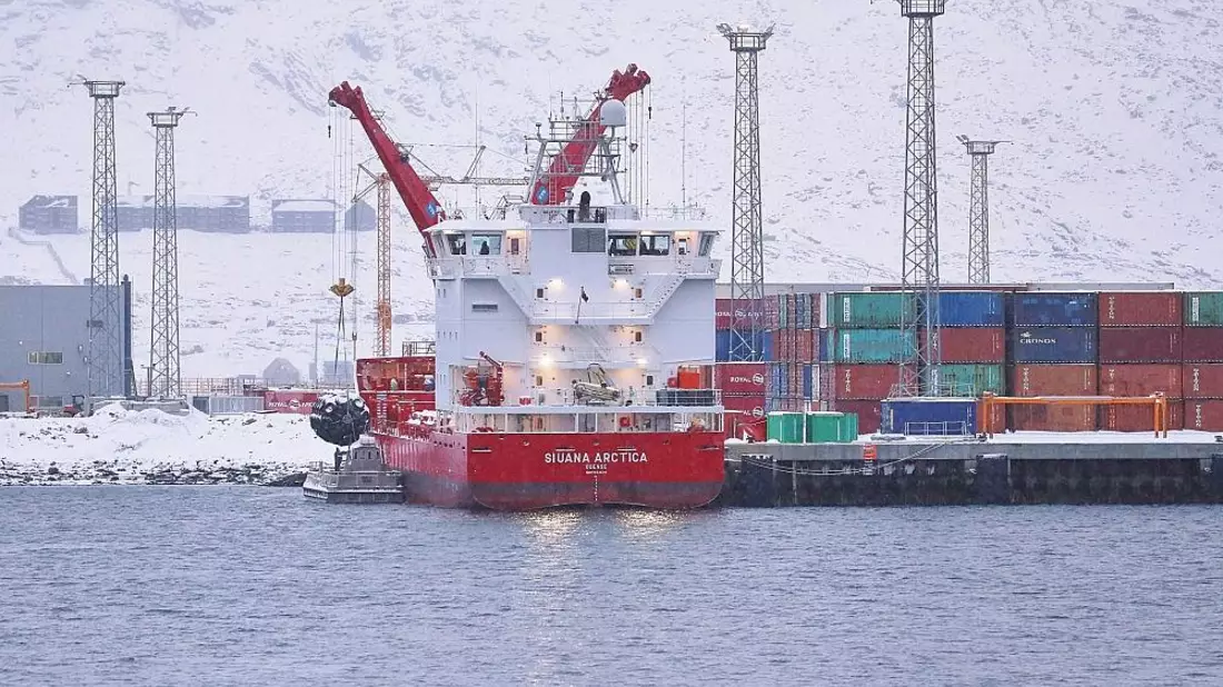 Containerhafen von Nuuk auf Grönland am 19.01.2026 - Bild: via dts Nachrichtenagentur