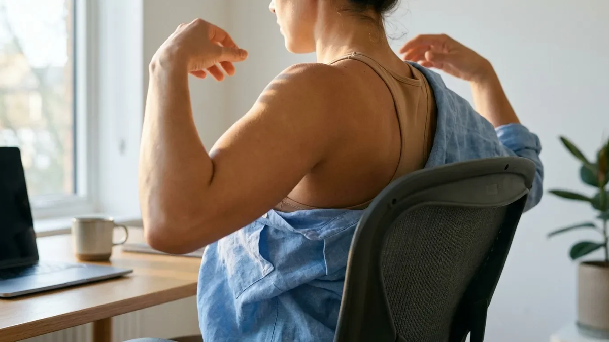 Schulterkreisen: Einfache Übung gegen den Büro-Verspannungskiller - Foto: über boerse-global.de