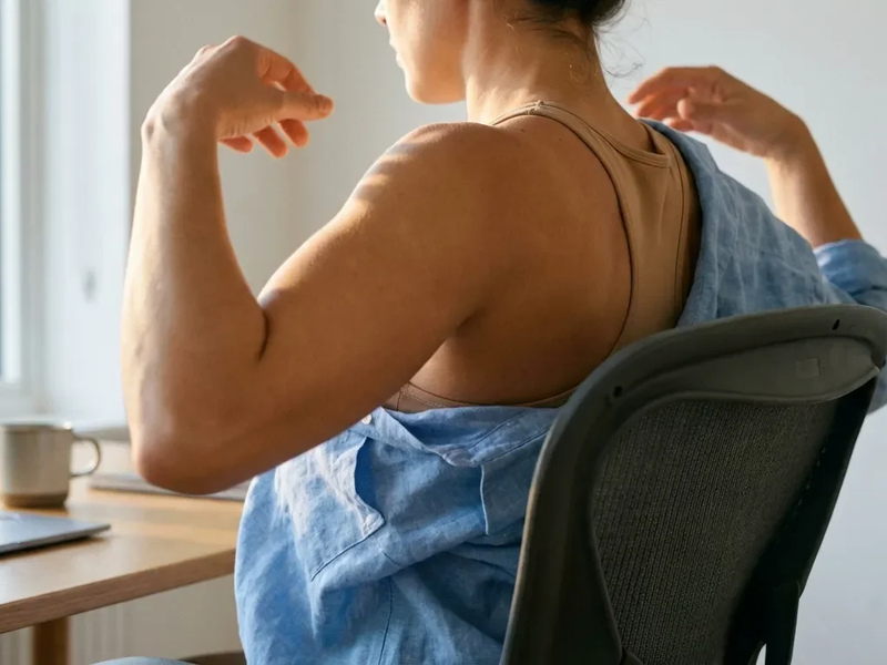 Schulterkreisen: Einfache Übung gegen den Büro-Verspannungskiller - Foto: über boerse-global.de