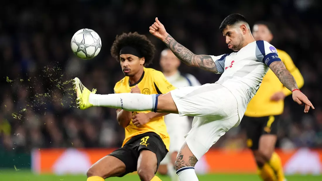 Der BVB hatte in den Zweikämpfen gegen Tottenham oft das Nachsehen. - Bild: Adam Davy/PA Wire/dpa
