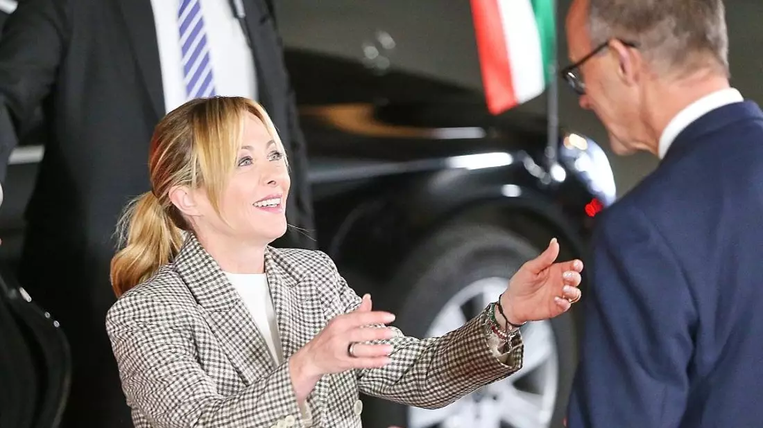Giorgia Meloni und Friedrich Merz (Archiv) - Bild: via dts Nachrichtenagentur
