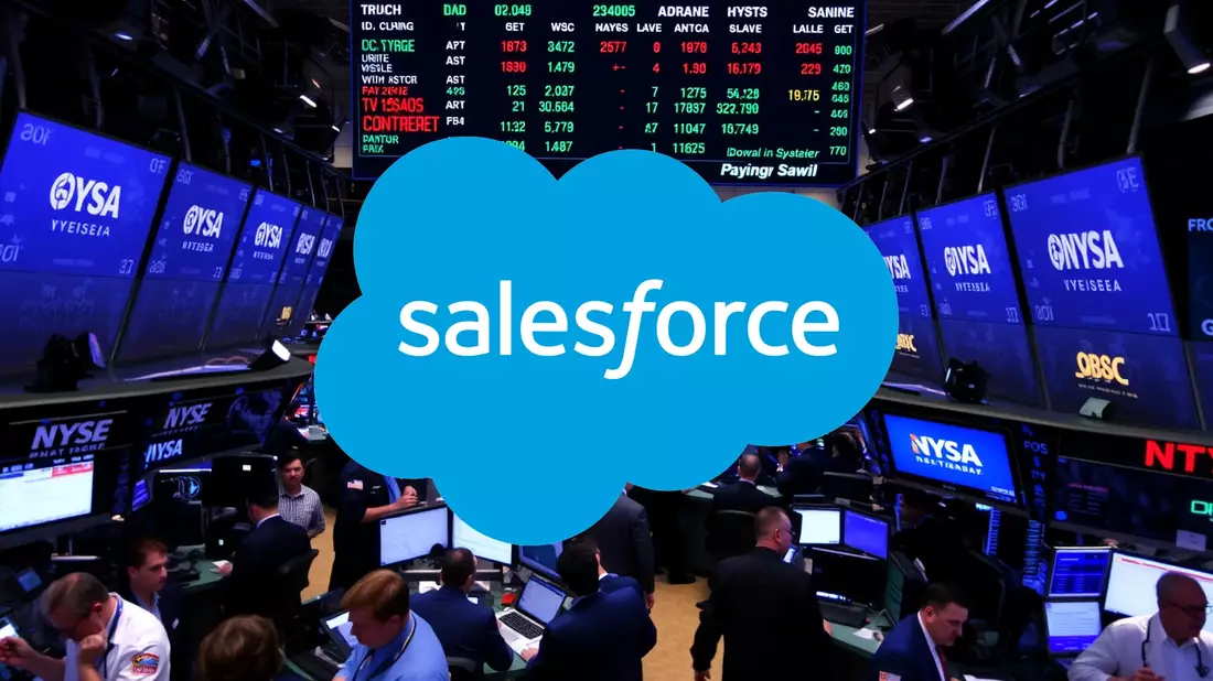 La acción de Salesforce se desplaza en terreno bajista ante el temor a la IA Illustration mit AI erstellt übermittelt durch boerse-global.de