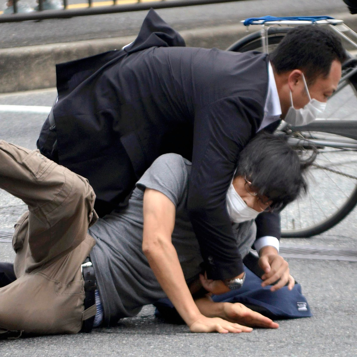Der Attentäter wurde direkt nach der Tat überwältigt. (Archivbild) - Foto: Katsuhiko Hirano/Yomiuri Shimbun/AP/dpa