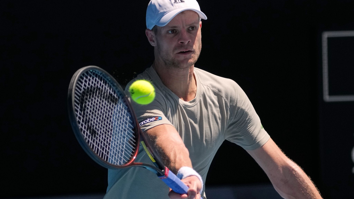 Carlos Alcaraz wurde von Yannick Hanfmann richtig gefordert. - Foto: Dita Alangkara/AP/dpa