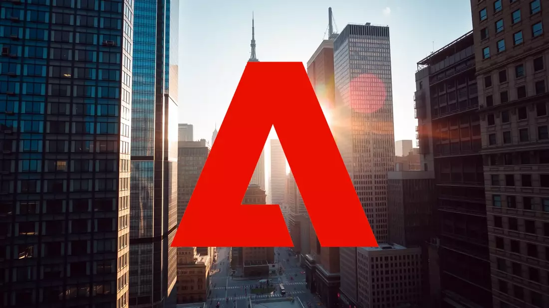 Adobe Shares Under Pressure Amid AI Competition Concerns Illustration mit AI erstellt übermittelt durch boerse-global.de