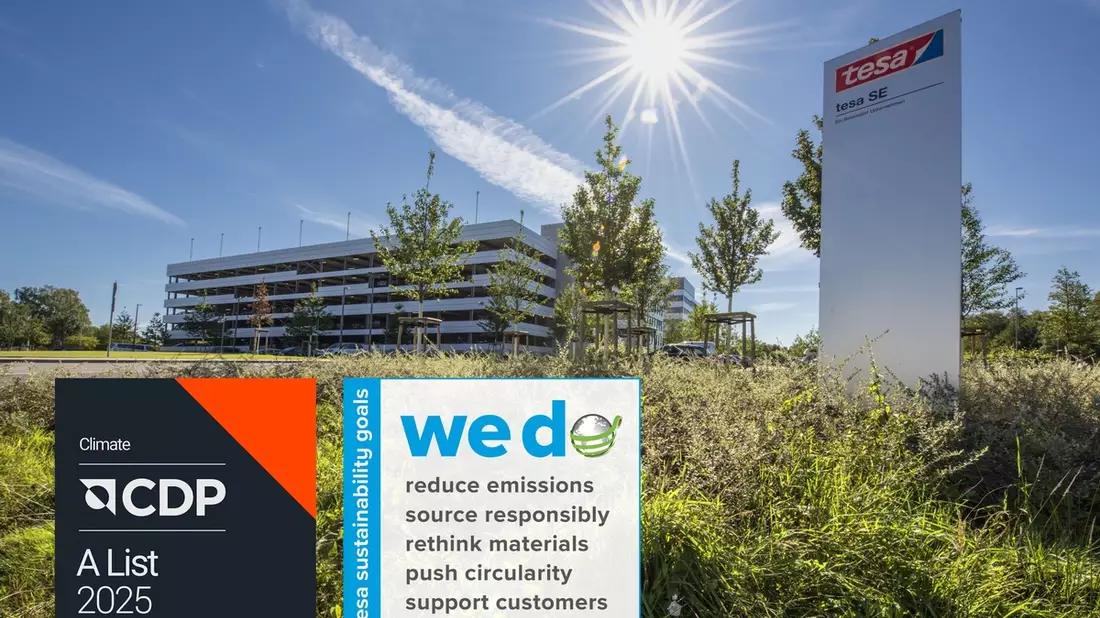 Zum dritten Mal in Folge: tesa erhält A-Rating von CDP für Klimaschutz-Engagement - Bild: presseportal.de