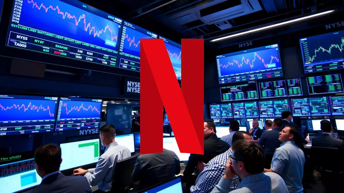 Netflix Shares Under Pressure Following Strategic Acquisition Shift Illustration mit AI erstellt übermittelt durch boerse-global.de