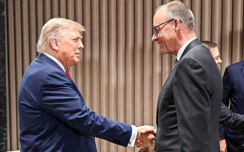 Donald Trump und Friedrich Merz (Archiv) - Foto: Bergmann, Guido/BPA via dts Nachrichtenagentur
