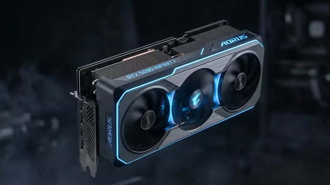 GIGABYTE AORUS RTX 5090 INFINITY: Revolutionärer Kühler für kompakte Spitzenleistung - Bild: über boerse-global.de