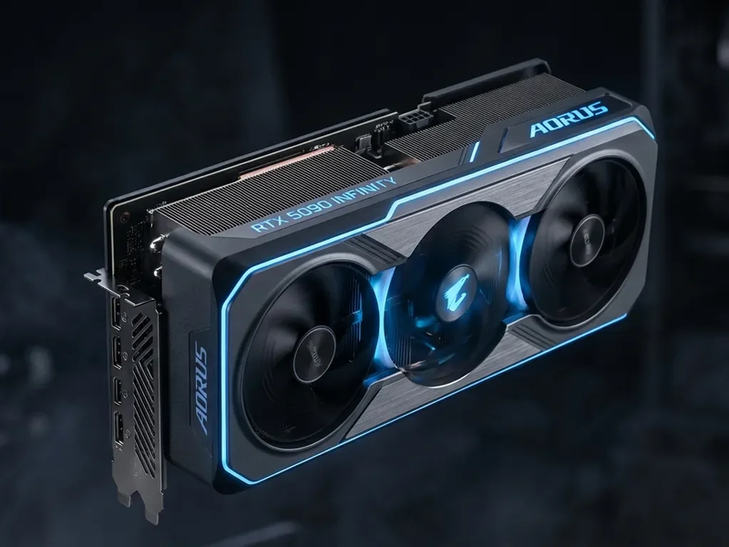 GIGABYTE AORUS RTX 5090 INFINITY: Revolutionärer Kühler für kompakte Spitzenleistung - Foto: über boerse-global.de