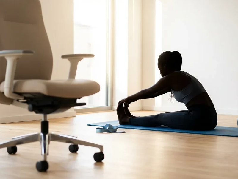 Langsitz: Die einfache Dehnübung gegen das Dauersitzen - Foto: über boerse-global.de