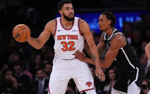 54 Punkte Vorsprung erarbeiteten sich die Knicks im Stadtduell mit den Nets. - Foto: Frank Franklin II/AP/dpa