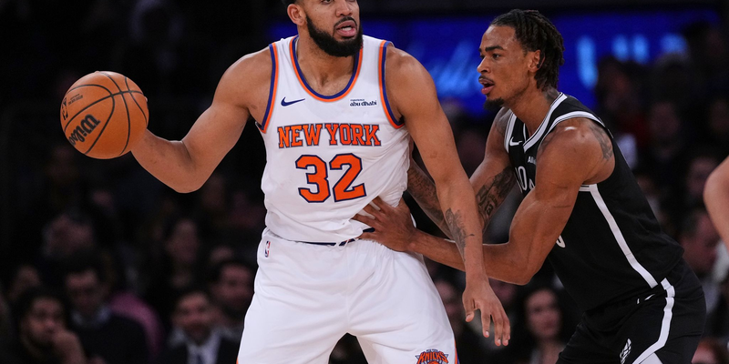 54 Punkte Vorsprung erarbeiteten sich die Knicks im Stadtduell mit den Nets. - Foto: Frank Franklin II/AP/dpa