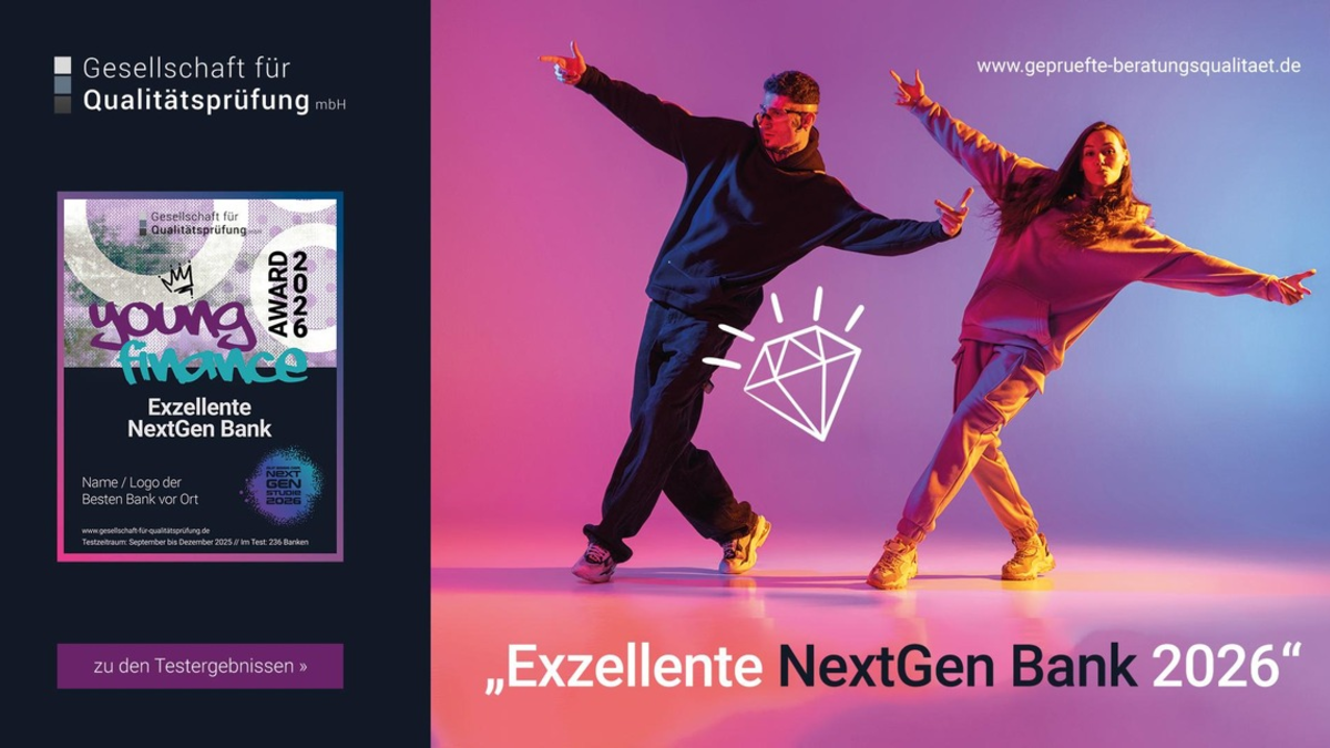 Gesellschaft für Qualitätsprüfung präsentiert die NextGen Banken 2026 - Foto: presseportal.de